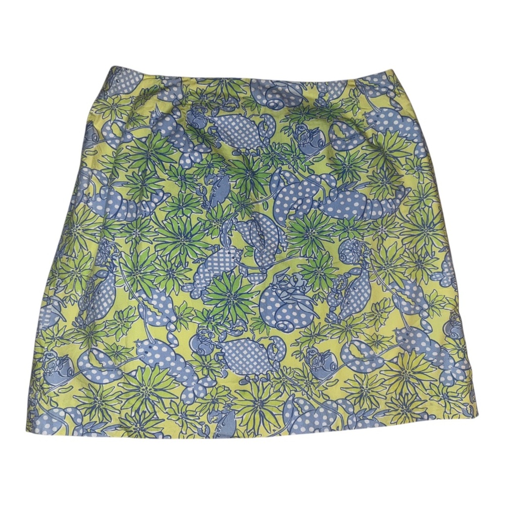 Lilly Pulitzer Seafood Salad Lobster Skirt 12